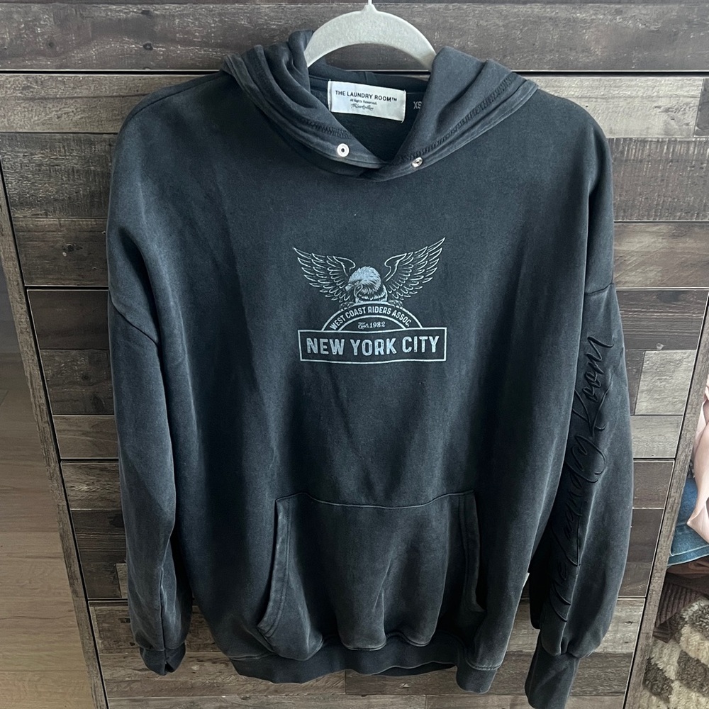 The Laundry Room Black Graphic Hoodie